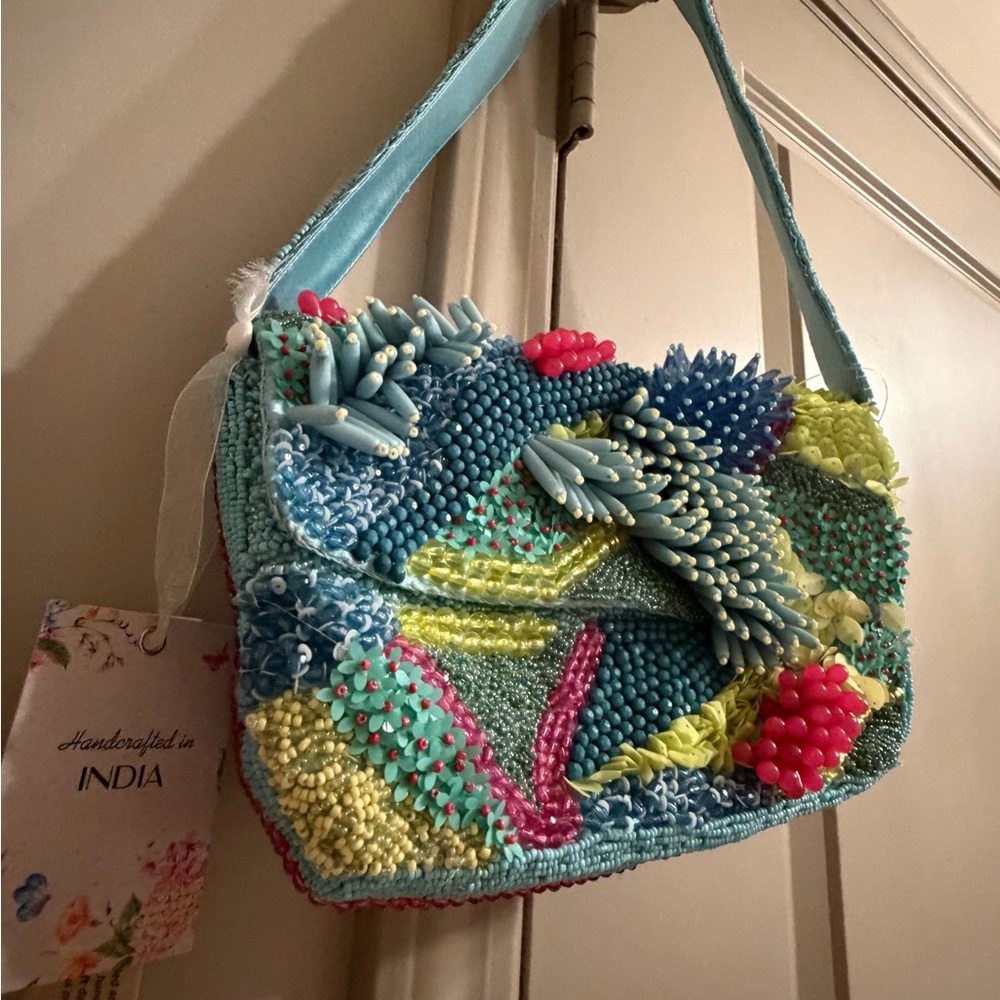 Handcrafted Multicolor Beaded Women's Bag